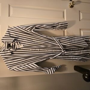 Zara Striped Button-Up Dress